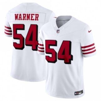 Fred Warner San Francisco 49ers Nike Alternate Vapor F.U.S.E. Stitched Limited Jersey - White