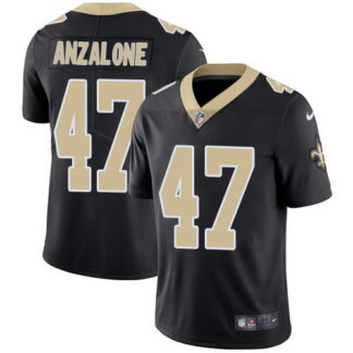 Nike New Orleans Saints #47 Alex Anzalone Black Team Color Men’s Stitched NFL Vapor Untouchable Limited Jersey