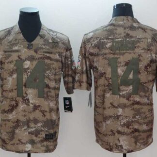 Nike Vikings 14 Stefon Diggs Camo Salute To Service Limited Jersey