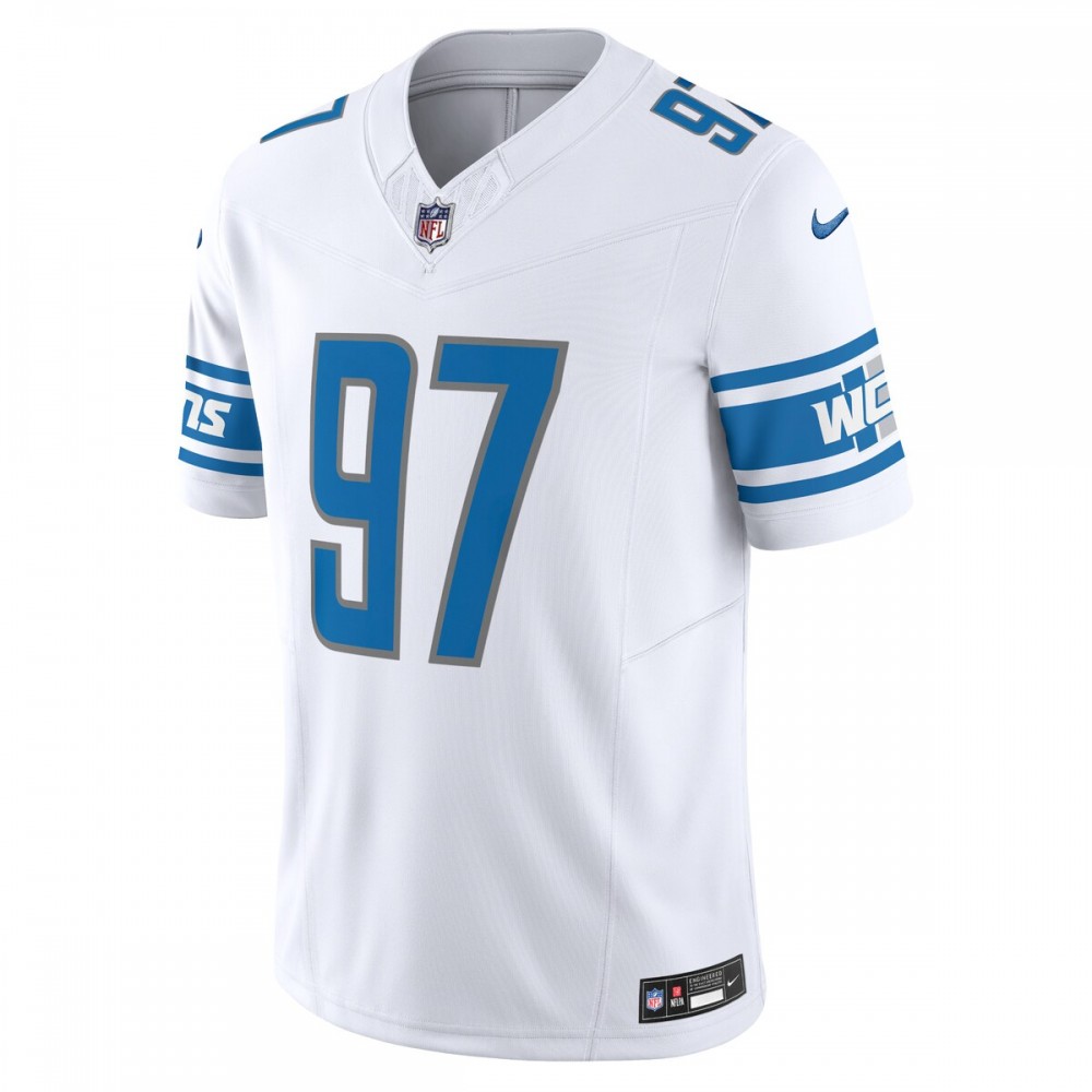 Aidan Hutchinson Detroit Lions Nike Vapor F.U.S.E. Limited Jersey - White - Image 2