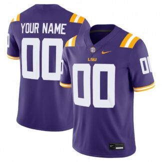 LSU Tigers Nike Custom Game Jersey - Purple