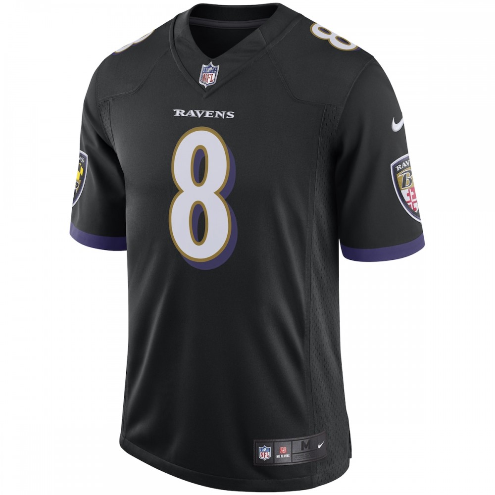 Lamar Jackson Baltimore Ravens Nike Speed Machine Limited Jersey - Black - Image 2