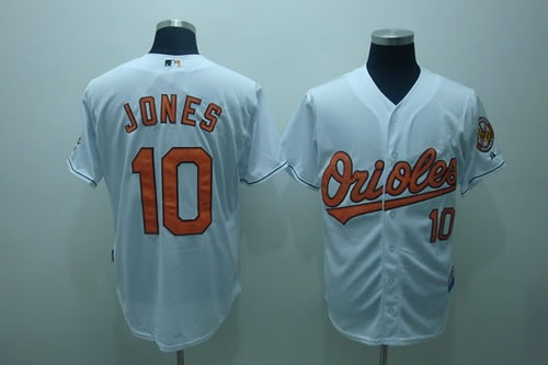 Bartimore Orioles #10 Jones white Jerseys