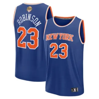 Women's New York Knicks #23 Mitchell Robinson Blue 2026 NBA Finals Patch Fast Break Icon Edition Replica Jersey