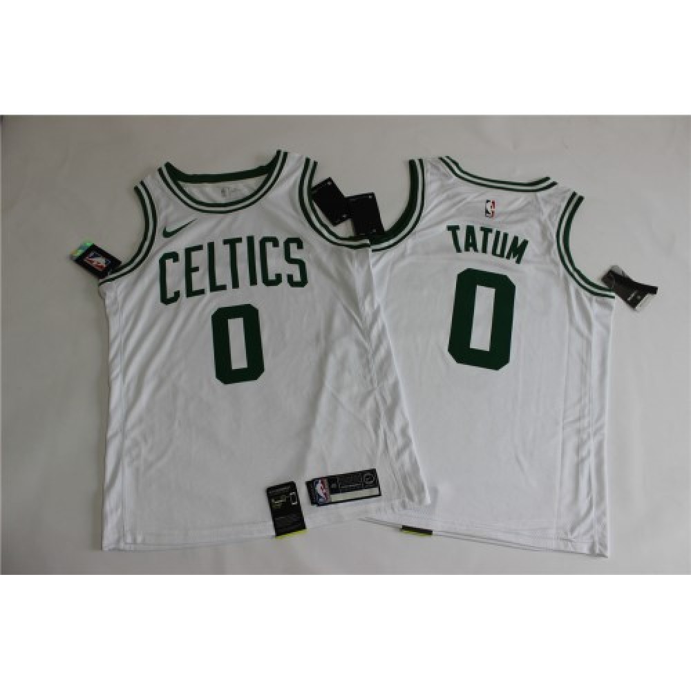Men's Boston Celtics Jayson Tatum #0 White Swingman Jersey - Icon Edition - Image 2