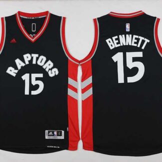 Toronto Raptors #15 Anthony Bennett Black Stitched Jerseys