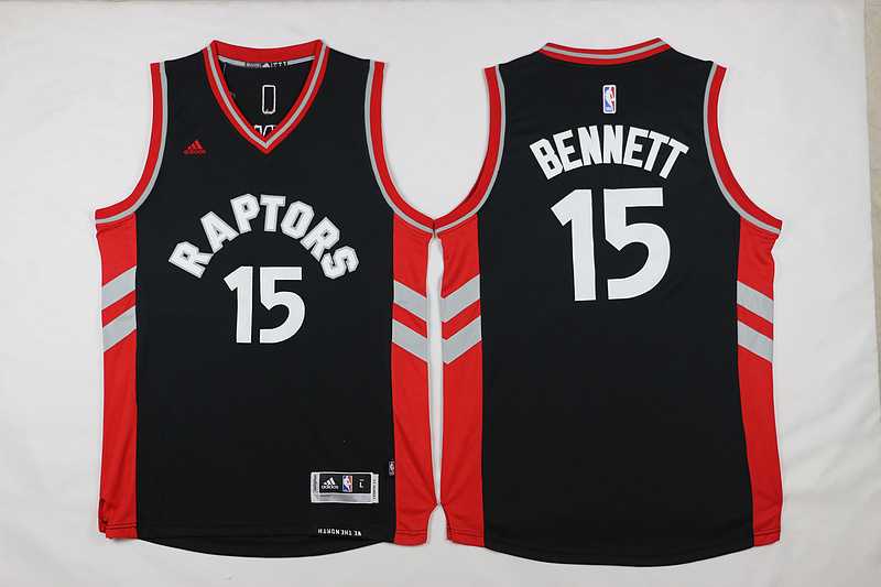 Toronto Raptors #15 Anthony Bennett Black Stitched Jerseys
