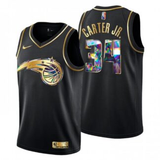 Orlando Orlando Magic #34 Wendell Carter Jr. Men’s Golden Edition Diamond Logo 2021/22 Swingman Jersey – Black Men’s