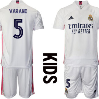 Youth 2020-2021 club Real Madrid home 5 white Soccer Jerseys