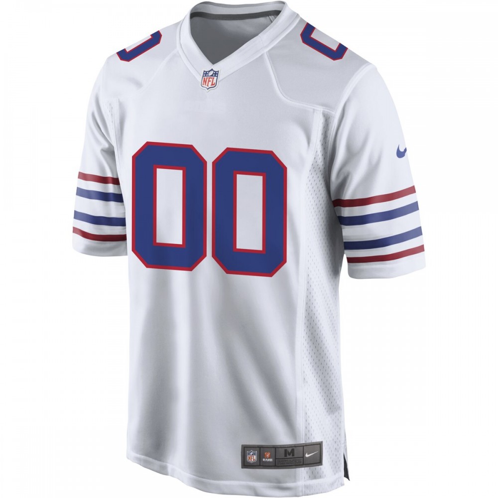 Buffalo Bills Nike Alternate Custom Game Jersey - White - Image 2