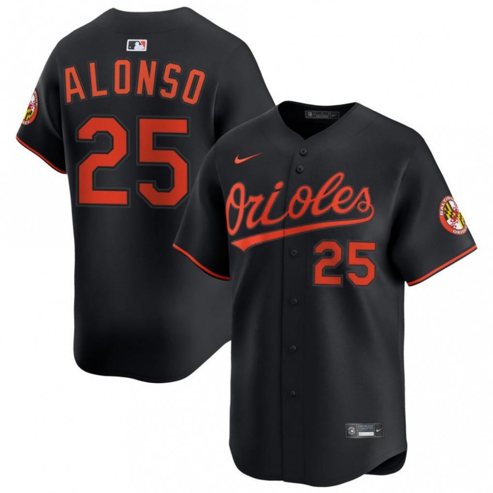 Pete Alonso Baltimore Orioles Nike Alternate Limited Player Jersey - Black