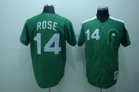 Philadelphia Phillies #14 Rose m&n green Jerseys