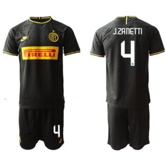 Inter Milan #4 J.Zanetti Third Soccer Club Jersey
