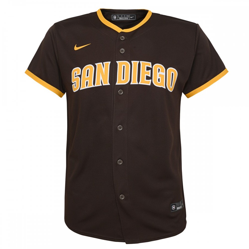 Fernando Tatis Jr. San Diego Padres Nike Youth Alternate Replica Player Jersey - Brown - Image 2