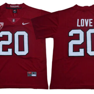 Stanford Cardinal 20 Bryce Love Burgundy Nike College Football Jersey