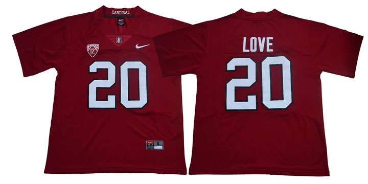 Stanford Cardinal 20 Bryce Love Burgundy Nike College Football Jersey