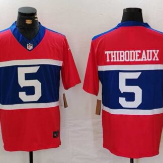 Men's New York Giants #5 Kayvon Thibodeaux Century Red Alternate Vapor F.U.S.E. Limited Football Stitched Jersey