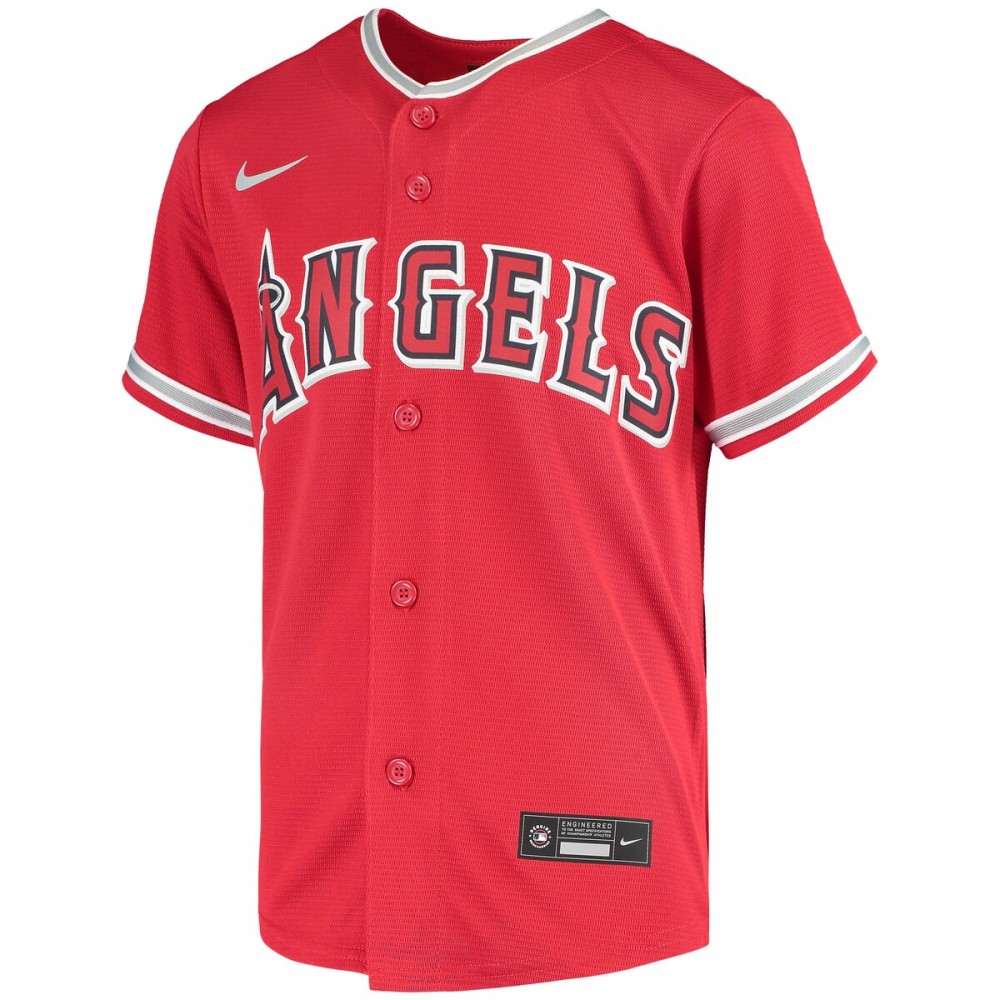Anthony Rendon Los Angeles Angels Nike Youth Alternate Replica Player Jersey - Red - Image 2
