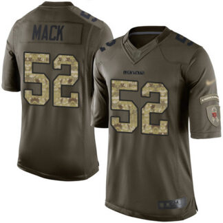 Nike Chicago Bears #52 Khalil Mack Green Men’s Stitched NFL Limited 2015 Salute to Service Jersey
